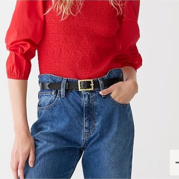 J Crew Ruffle Neck Smocked Top Size SMALL NWT - Picture 6 of 11